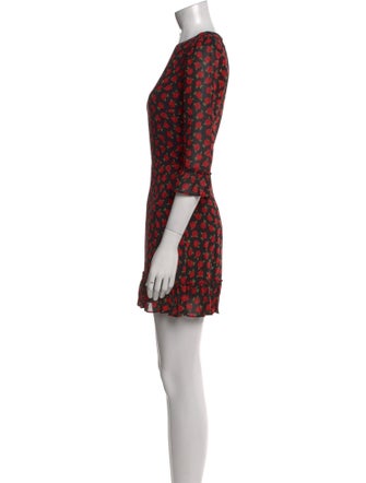 Reformation Floral Print Mini Dress