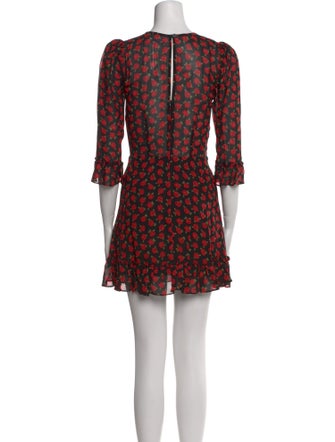 Reformation Floral Print Mini Dress