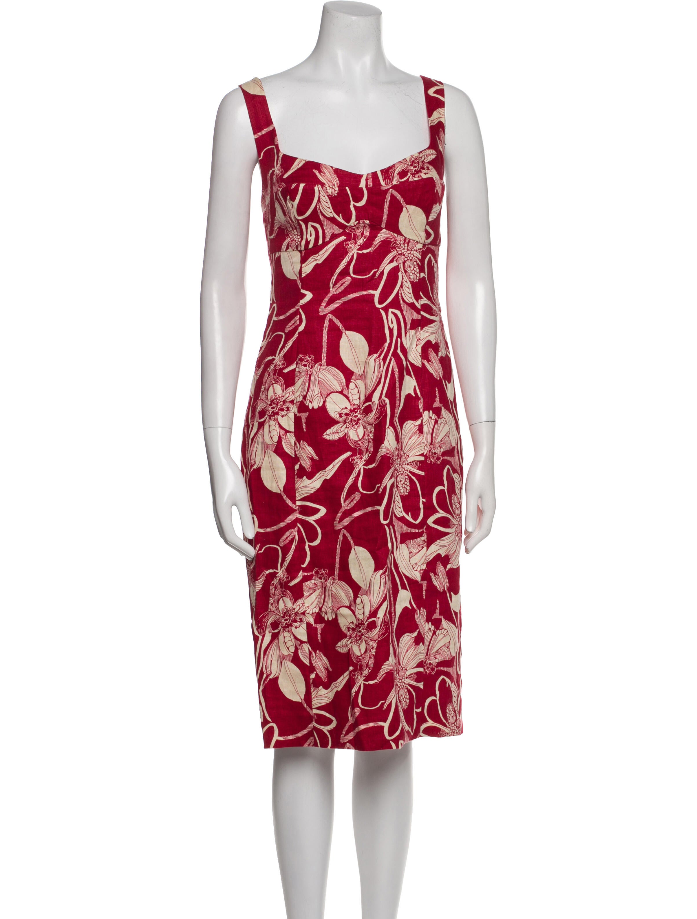 Reformation Linen Knee-Length Dress