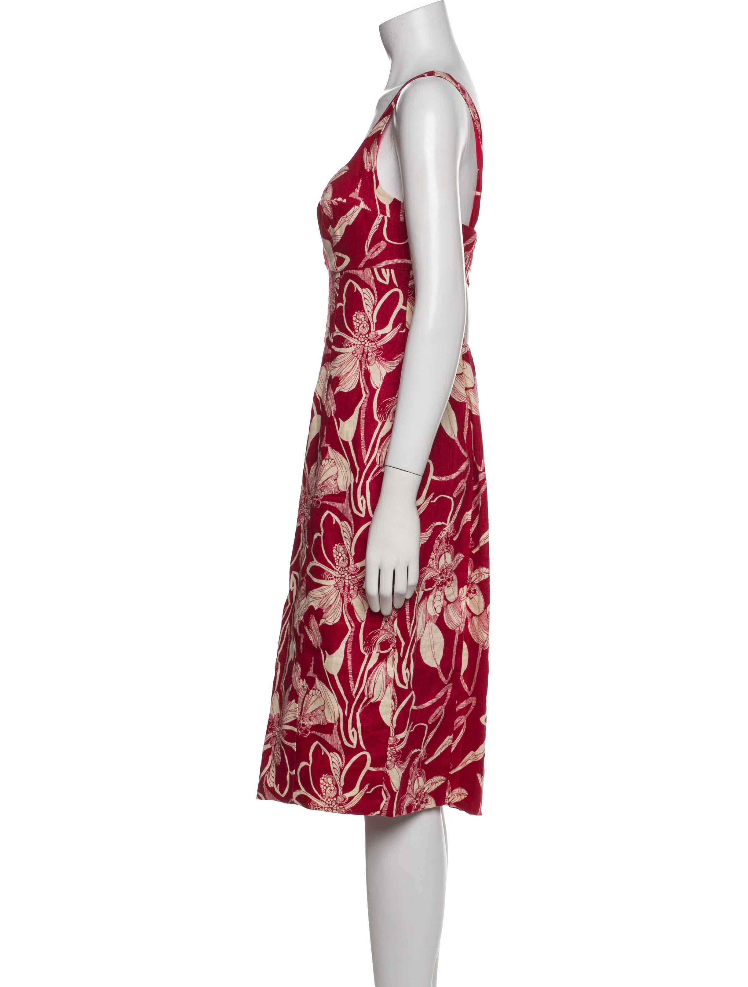 Reformation Linen Knee-Length Dress