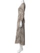 Reformation Animal Print Long Dress