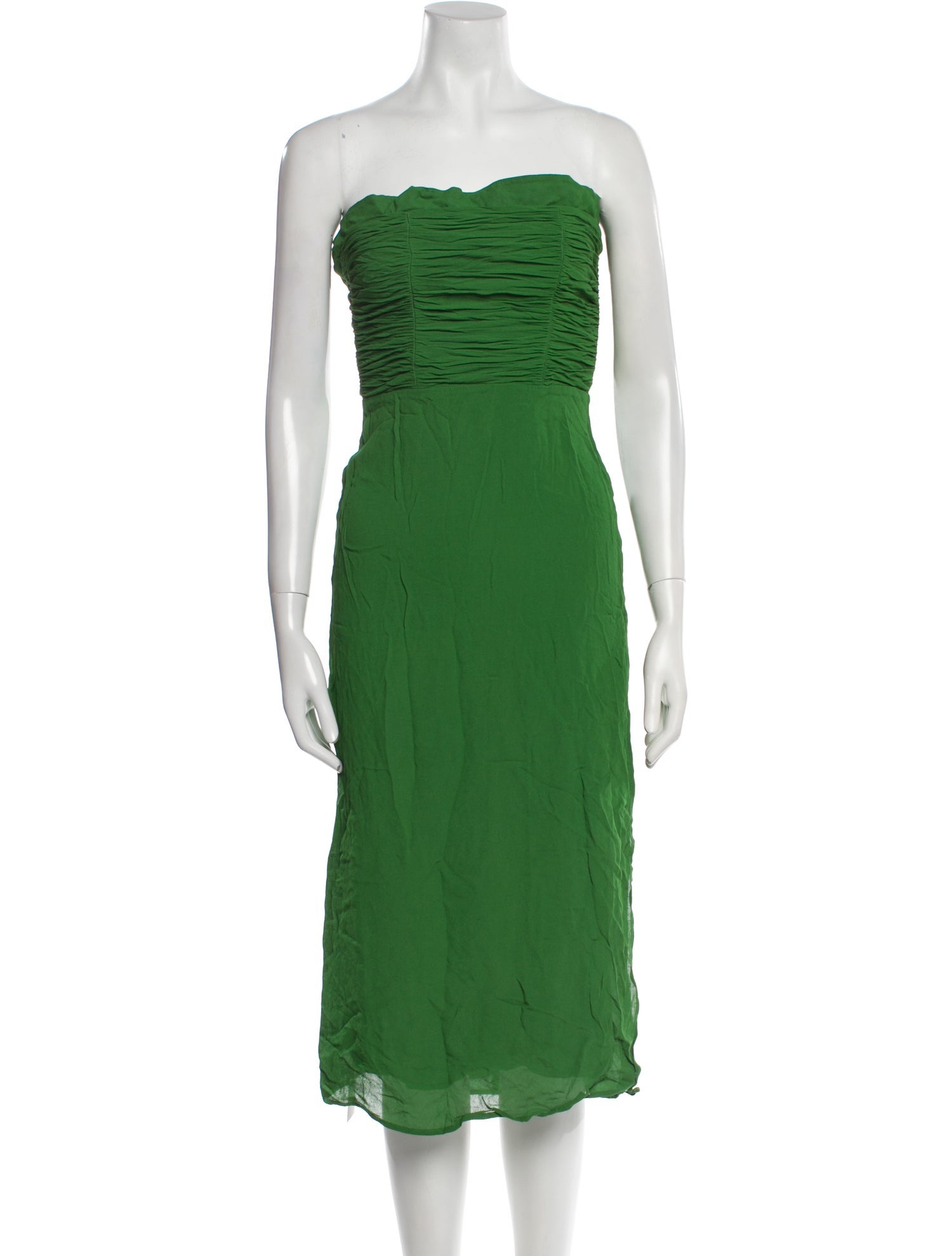 Reformation Strapless Knee-Length Dress