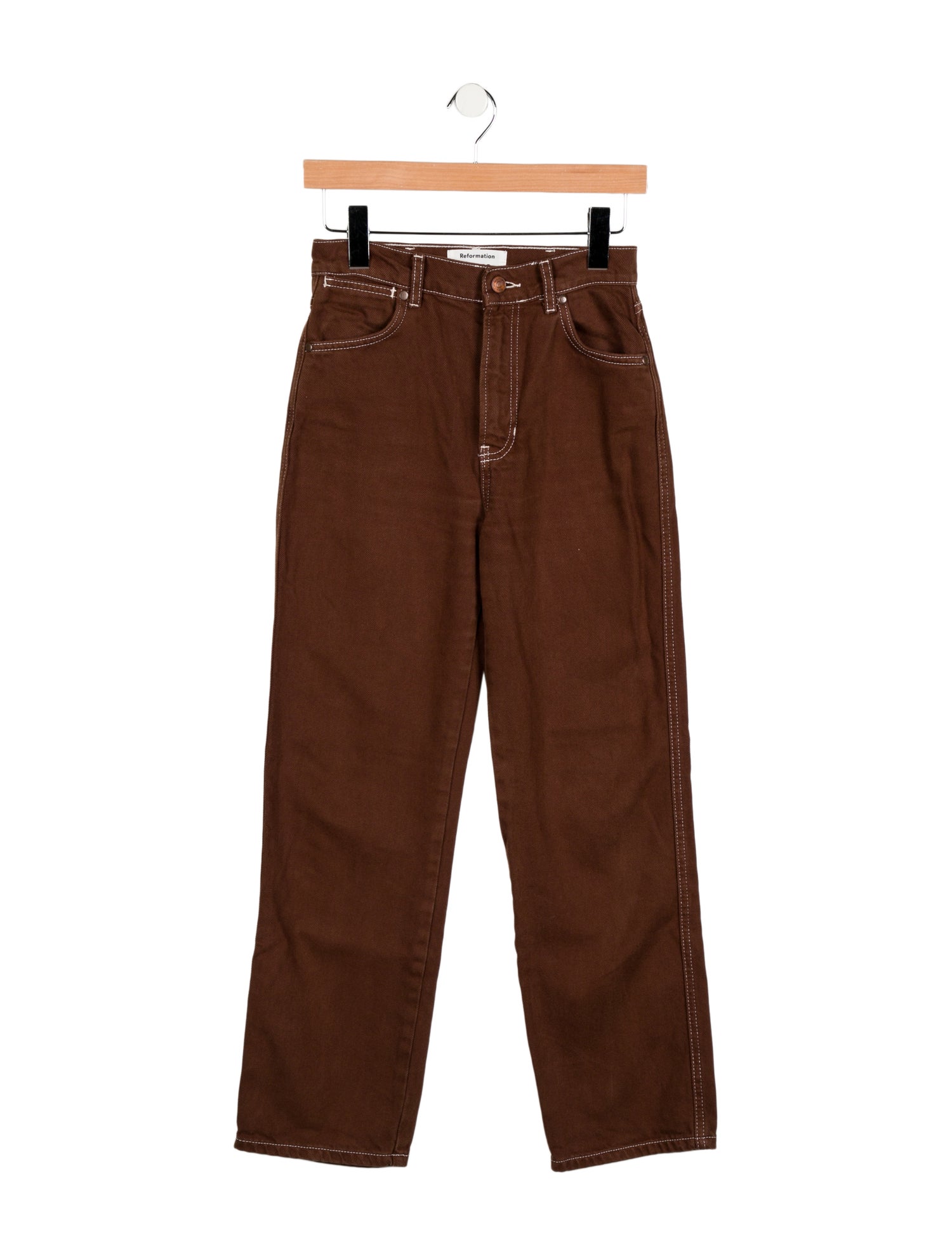 Reformation High-Rise Straight Leg Jeans