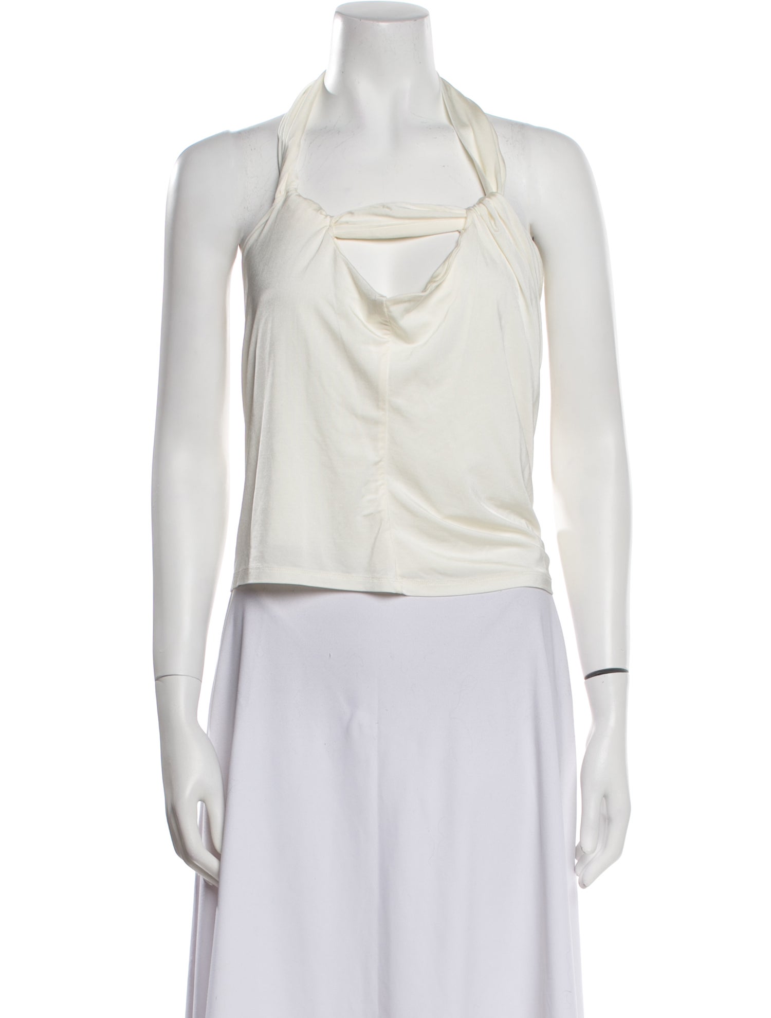 Reformation Cowl Neck Sleeveless Crop Top