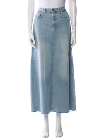 Reformation Raw-Edge Trim Midi Length Skirt