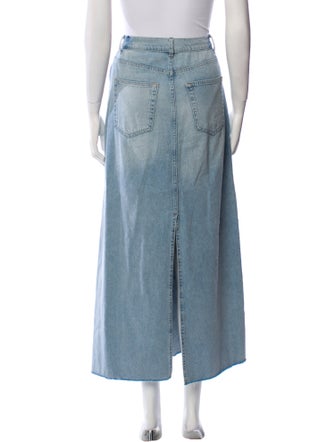 Reformation Raw-Edge Trim Midi Length Skirt