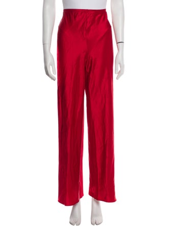 Reformation Linen Ruffle Embellishment Sweatpants