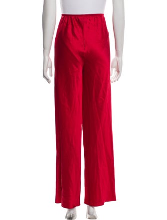 Reformation Linen Ruffle Embellishment Sweatpants