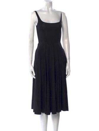 Reformation Square Neckline Midi Length Dress