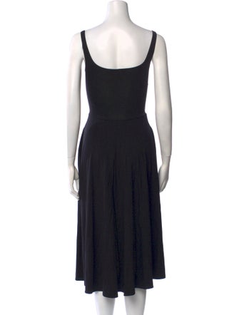 Reformation Square Neckline Midi Length Dress