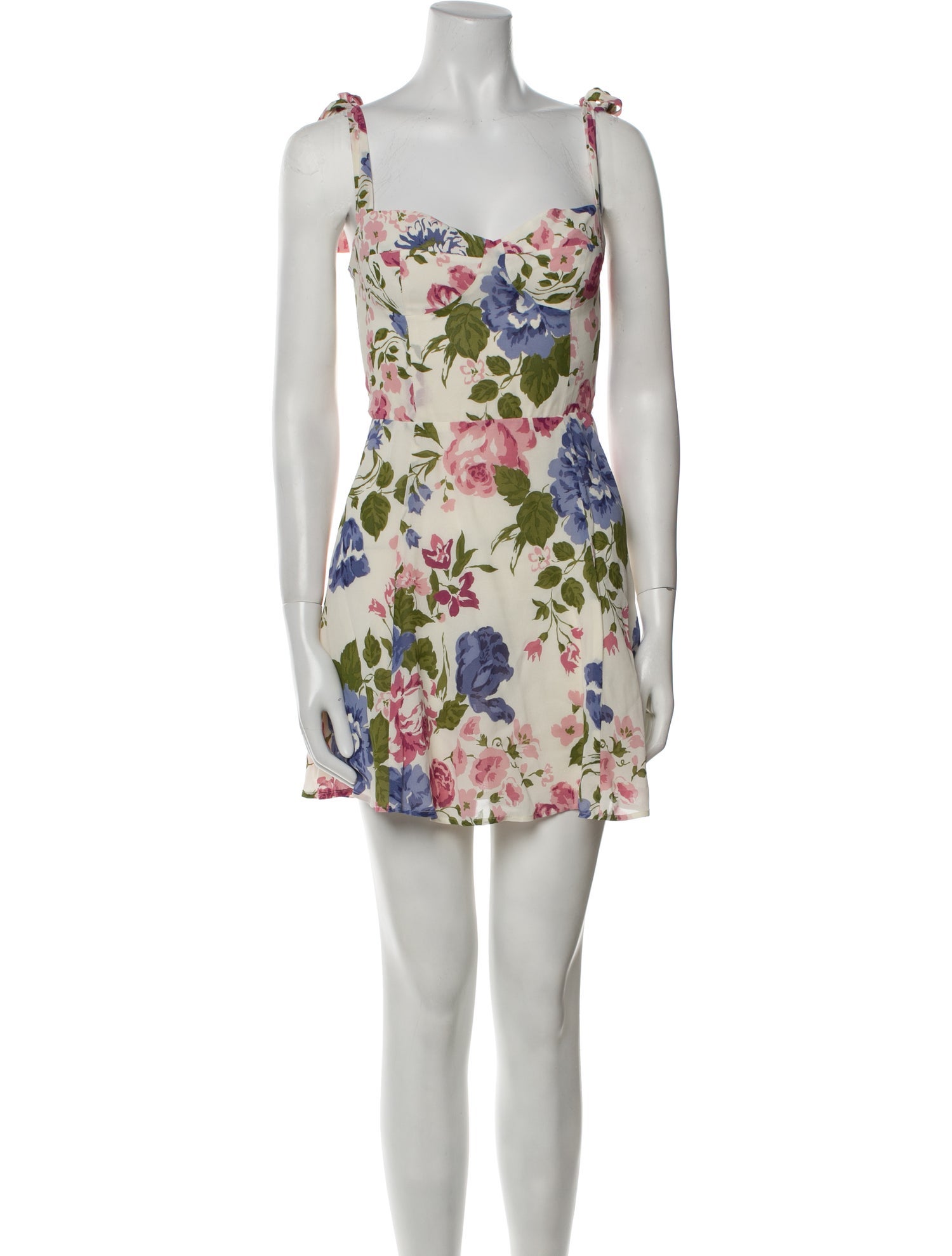 Reformation Floral Print Mini Dress