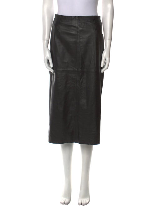 Reformation Lamb Leather Midi Length Skirt