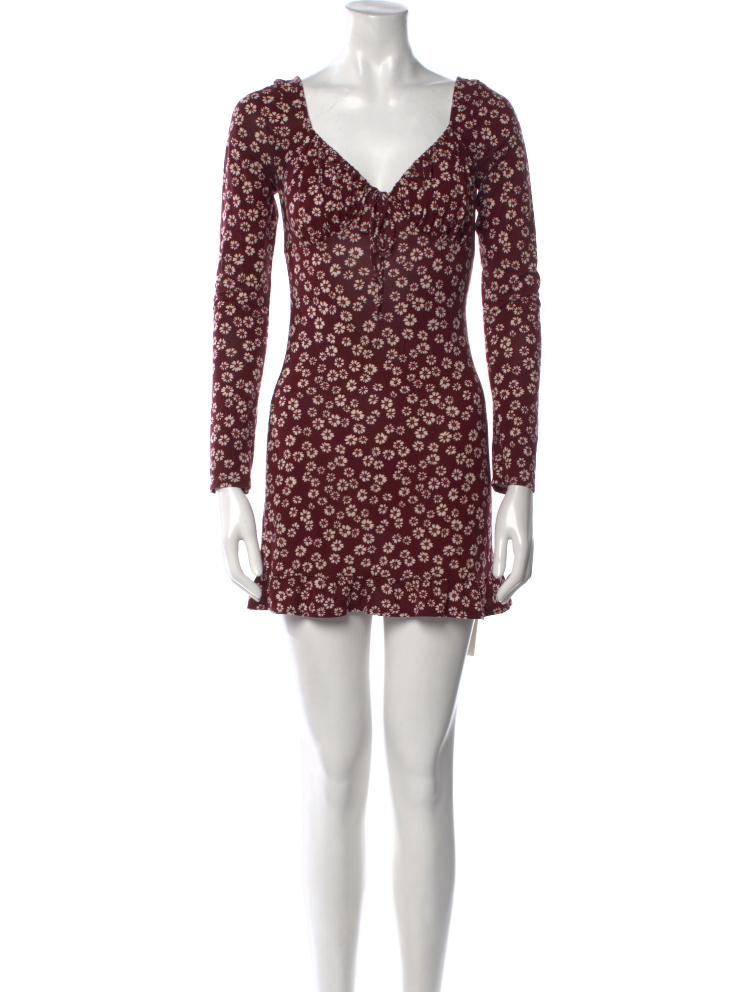 Reformation Floral Print Mini Dress