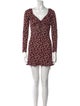 Reformation Floral Print Mini Dress