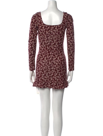 Reformation Floral Print Mini Dress