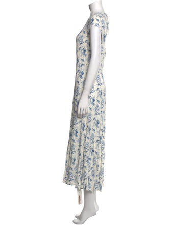 Reformation Floral Print Long Dress