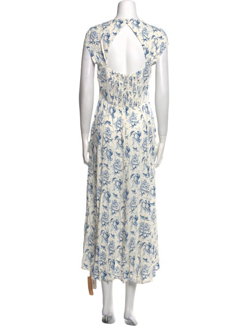 Reformation Floral Print Long Dress