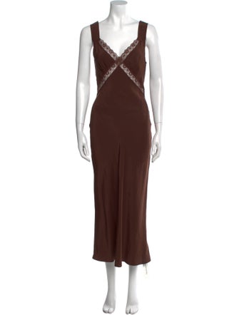 Reformation Silk Long Dress