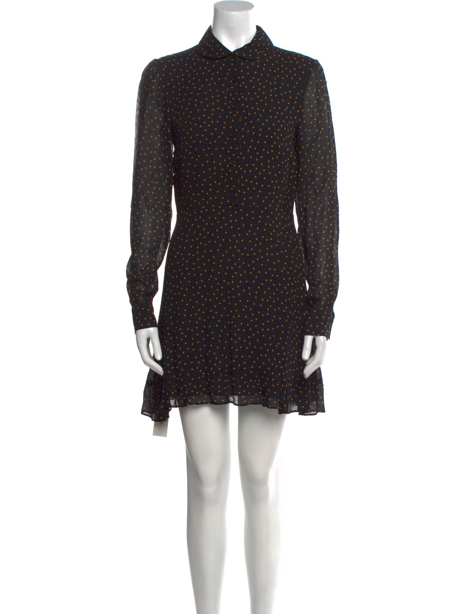 Reformation Polka Dot Print Mini Dress