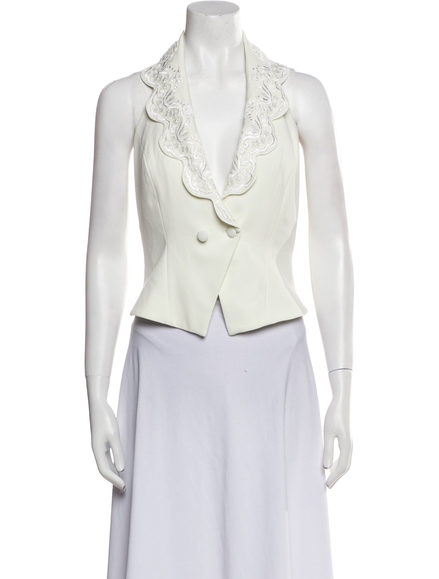 Reformation V-Neck Sleeveless Crop Top