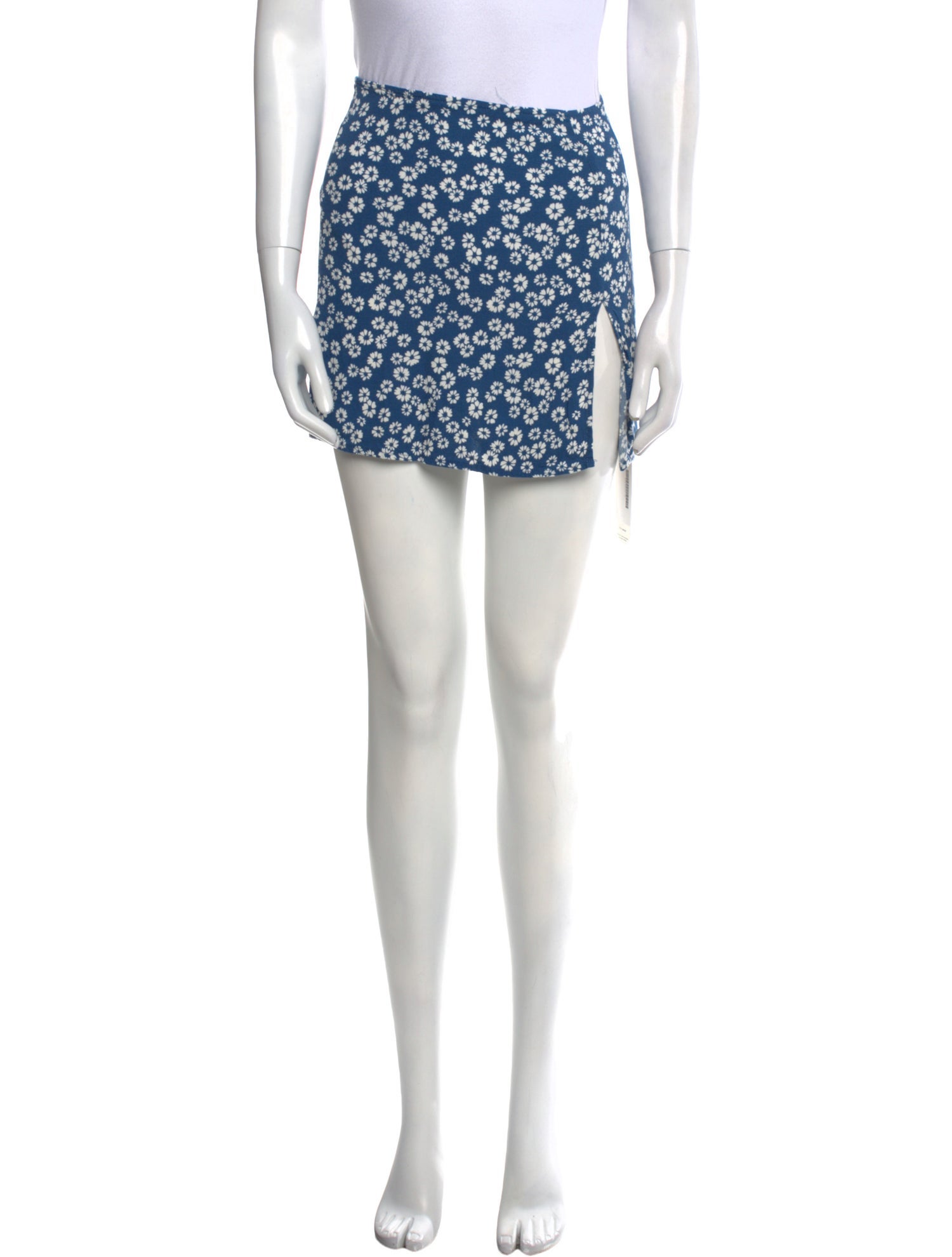 Reformation Floral Print Mini Skirt