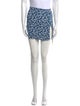 Reformation Floral Print Mini Skirt
