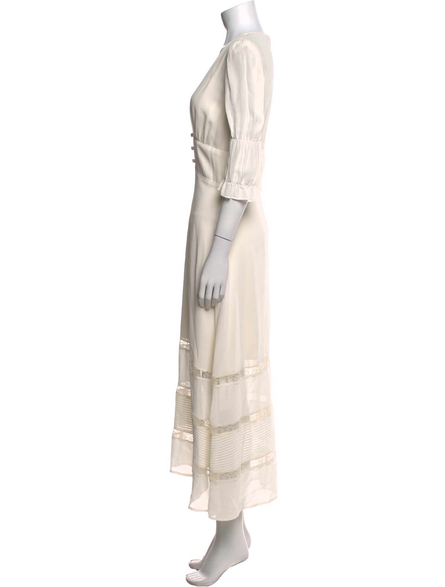 Reformation V-Neck Long Dress