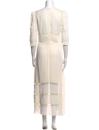 Reformation V-Neck Long Dress