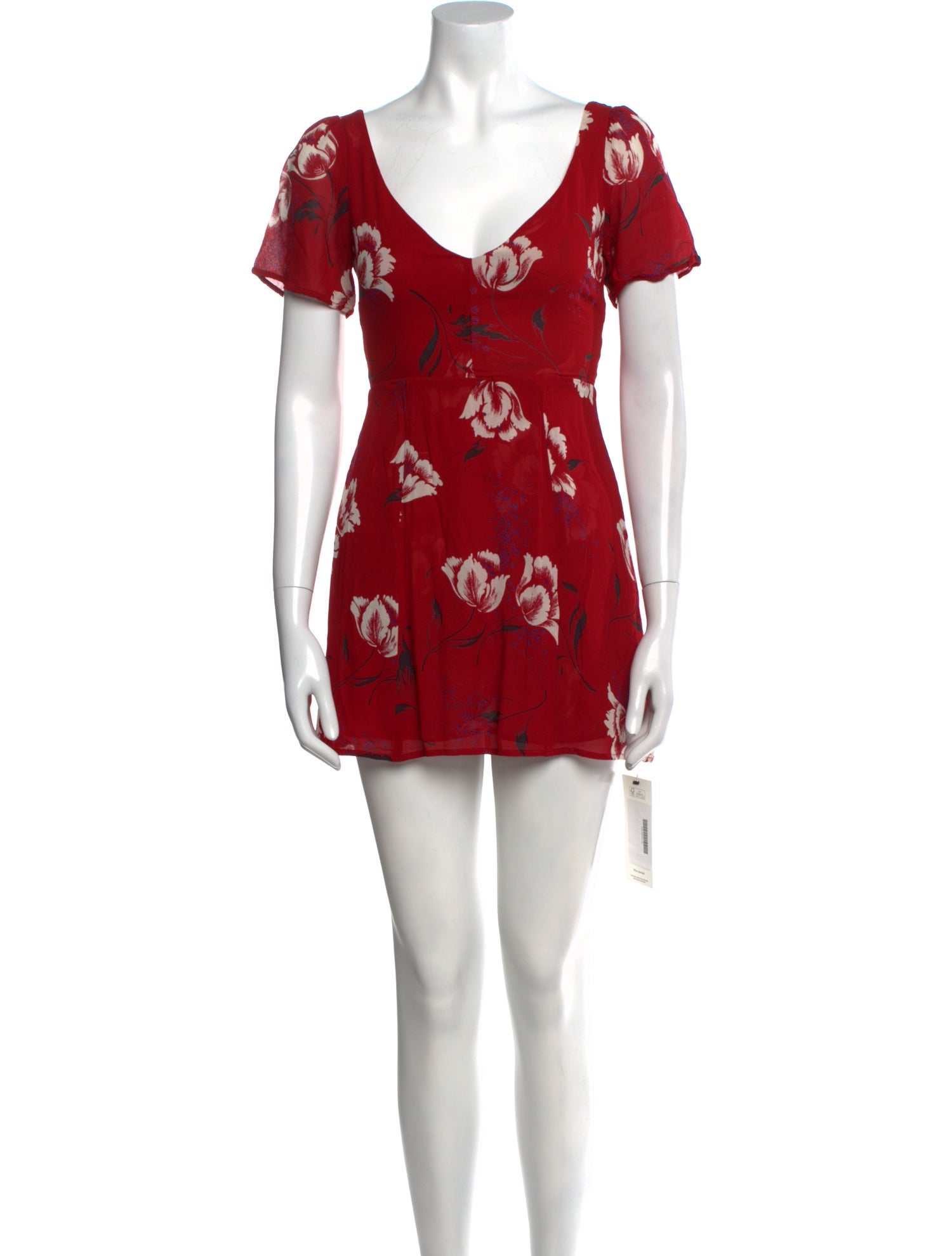 Reformation Floral Print Mini Dress