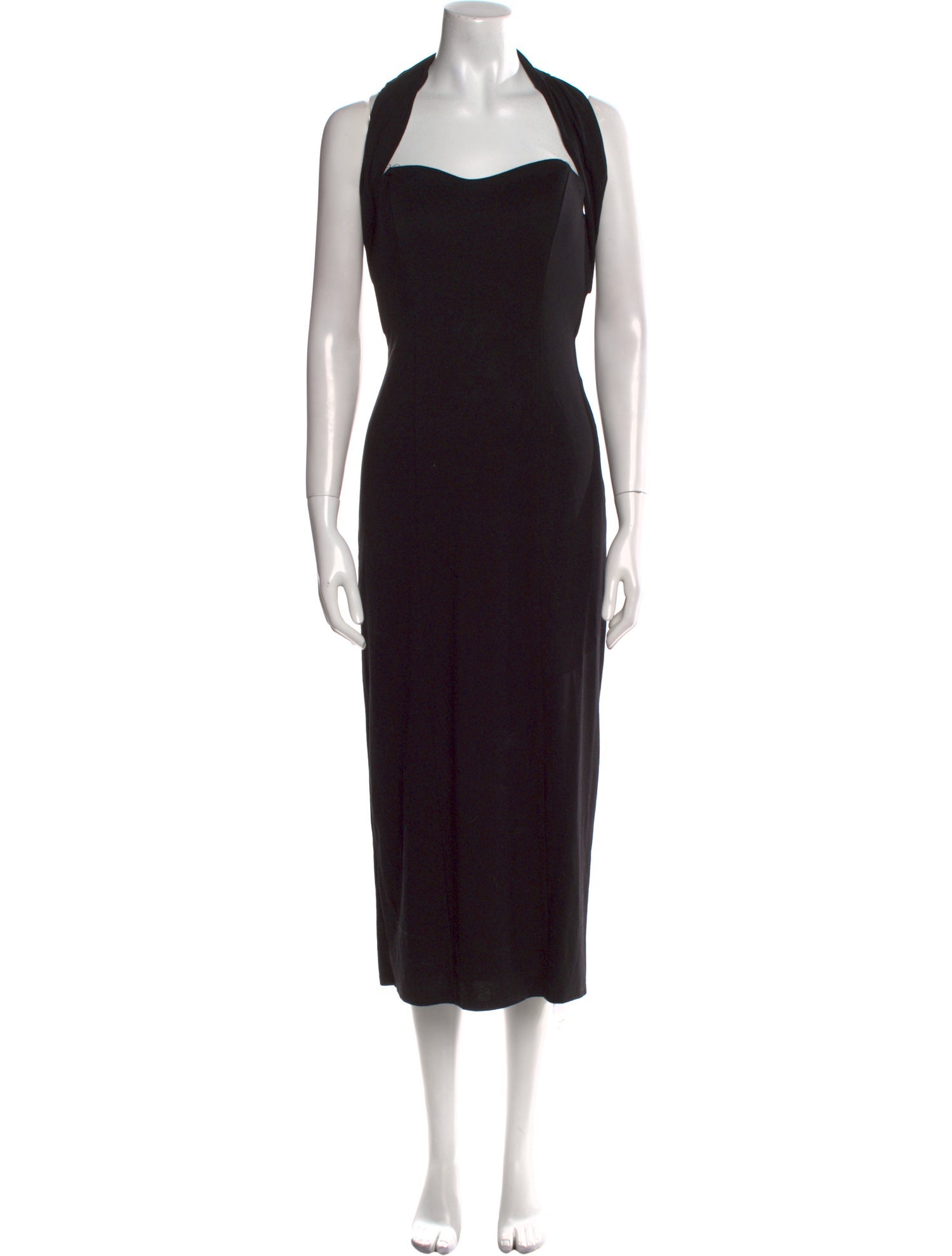 Reformation Square Neckline Midi Length Dress