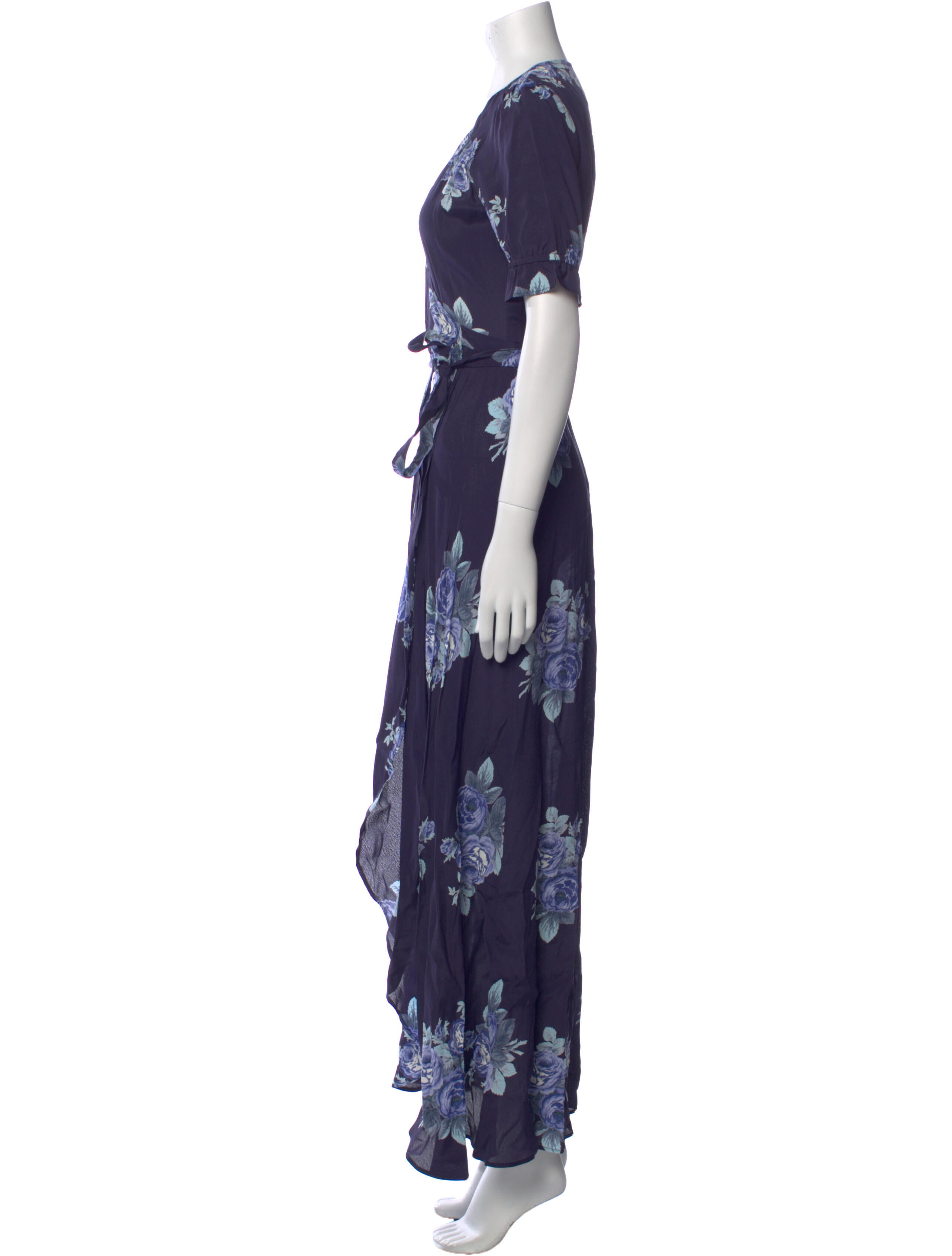 Reformation Floral Print Long Dress w/ Tags