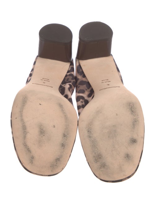 Reformation Mesh Animal Print Slingback Pumps