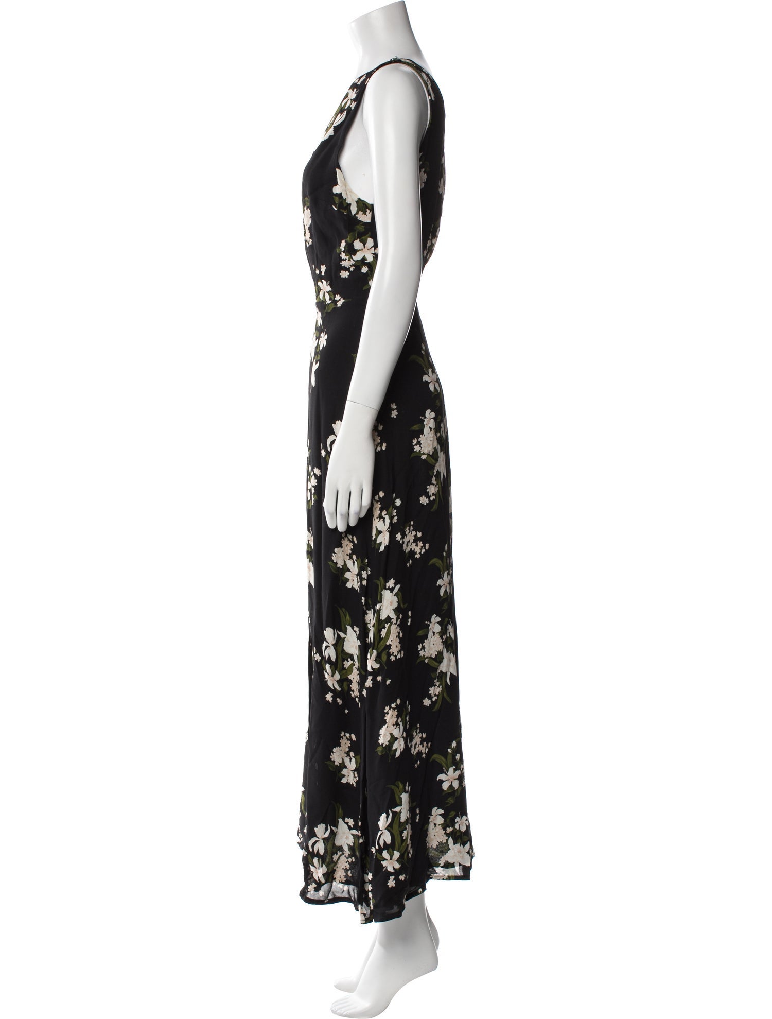 Reformation Floral Print Long Dress