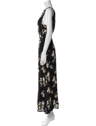 Reformation Floral Print Long Dress