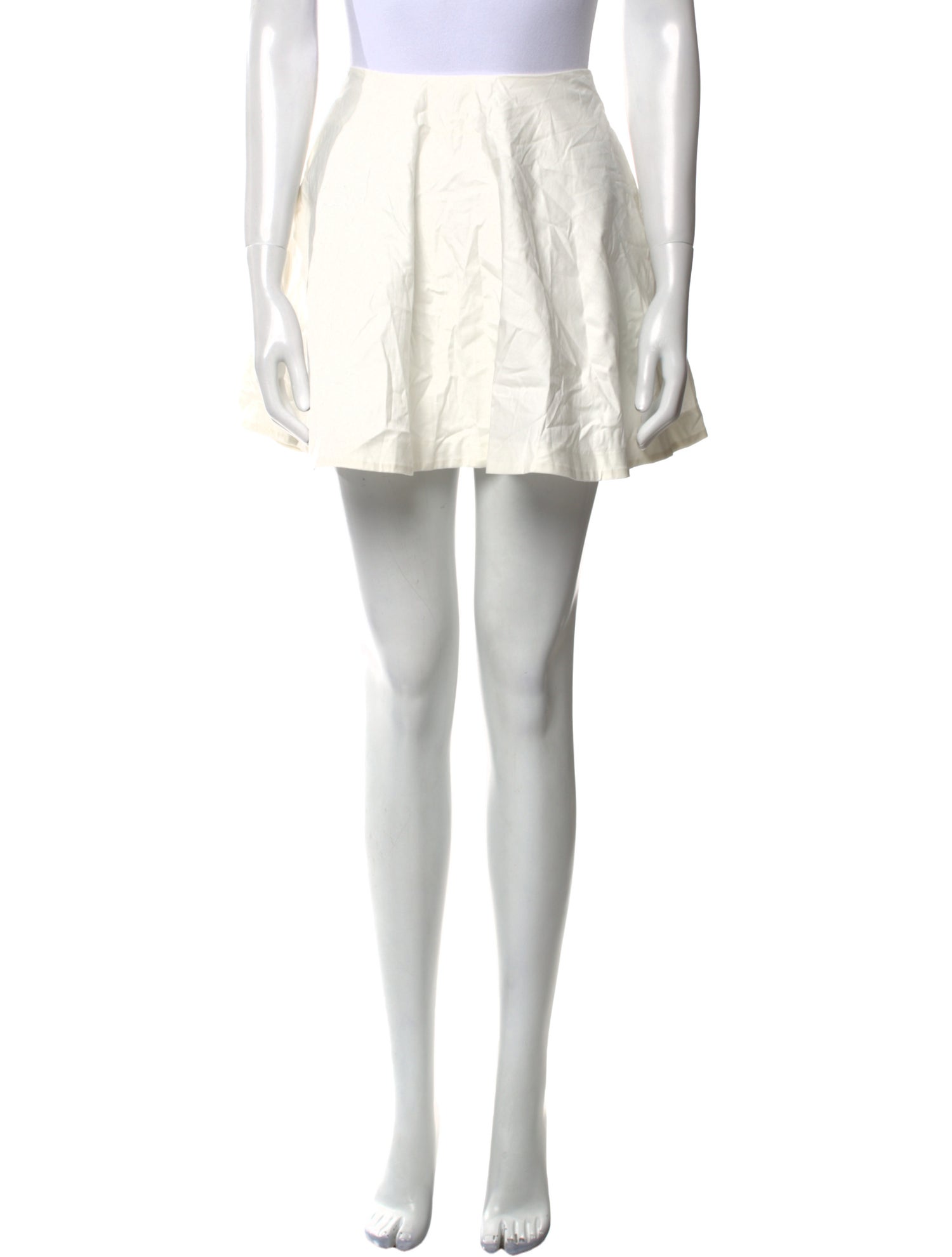 Reformation Pleated Accents Mini Skirt