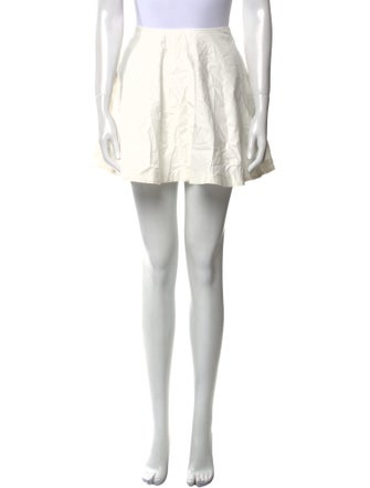 Reformation Pleated Accents Mini Skirt