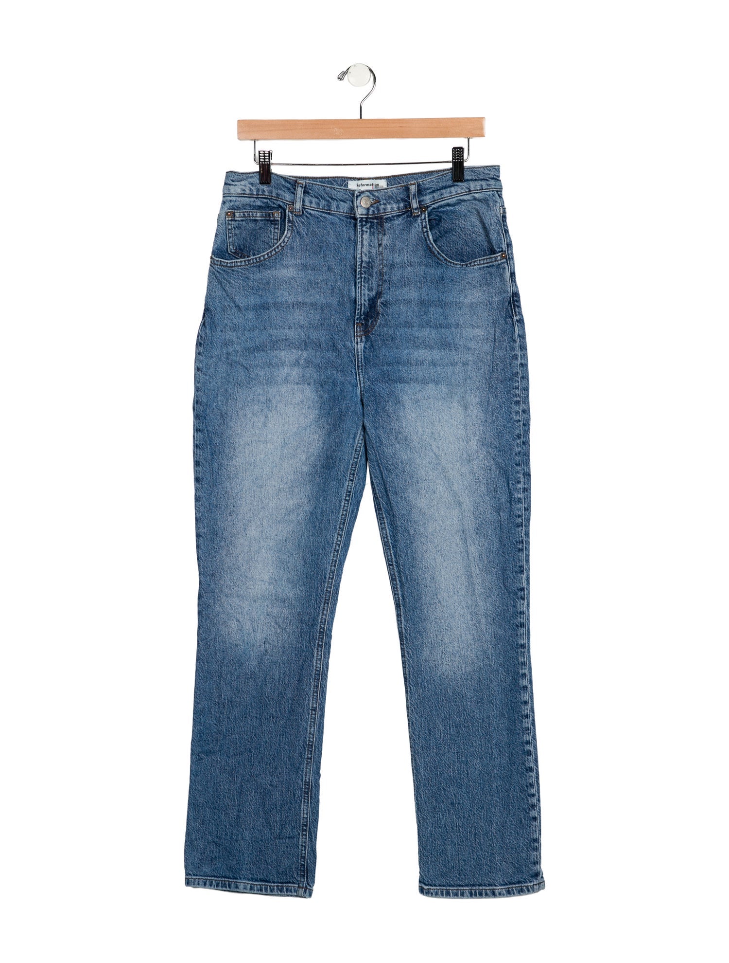 Reformation High-Rise Straight Leg Jeans