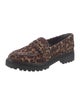Reformation Ponyhair Animal Print Loafers