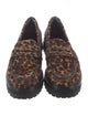 Reformation Ponyhair Animal Print Loafers