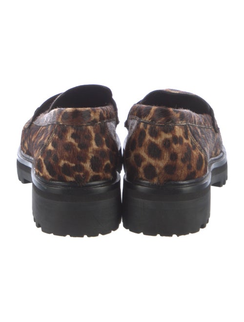 Reformation Ponyhair Animal Print Loafers