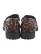 Reformation Ponyhair Animal Print Loafers