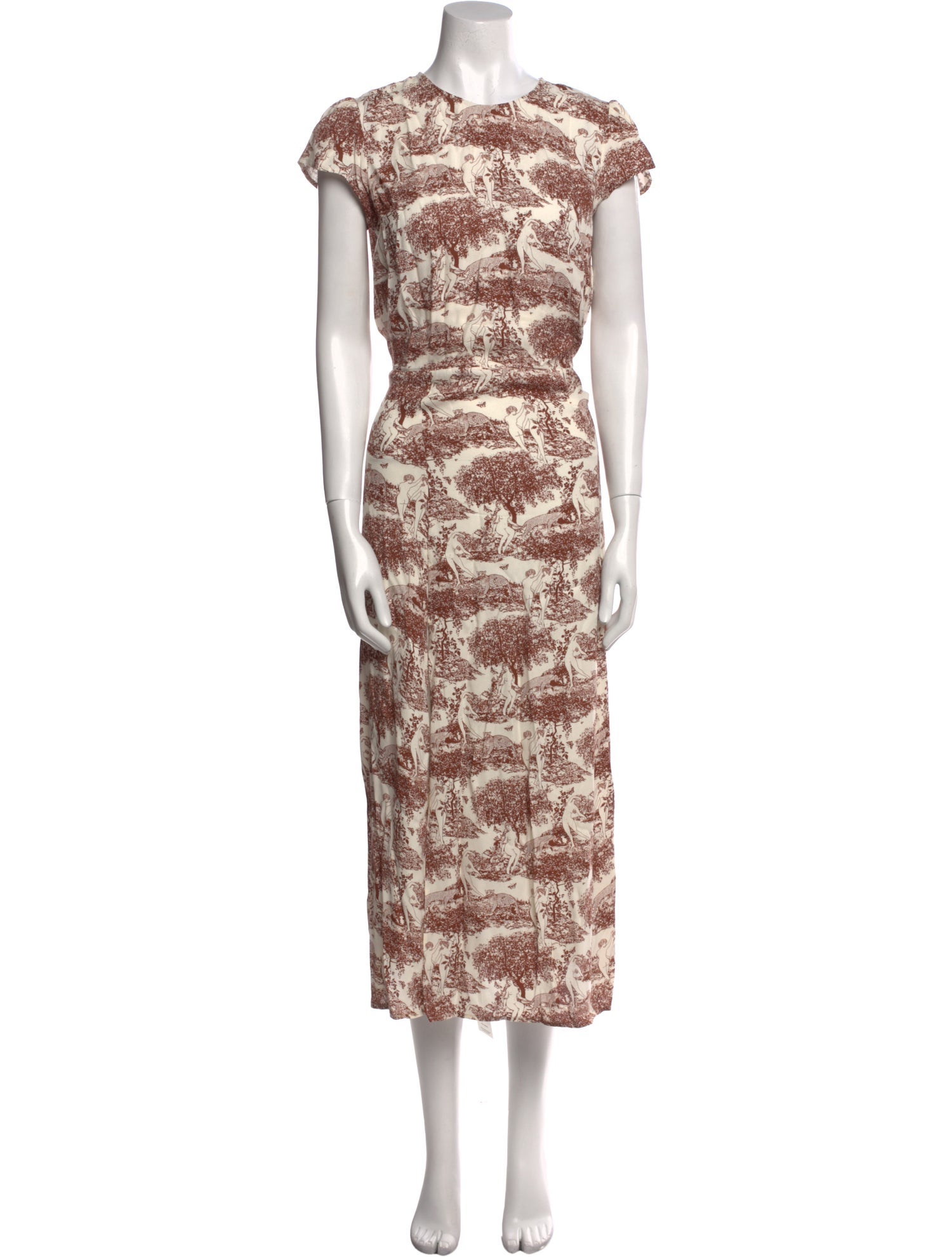 Reformation Animal Print Long Dress