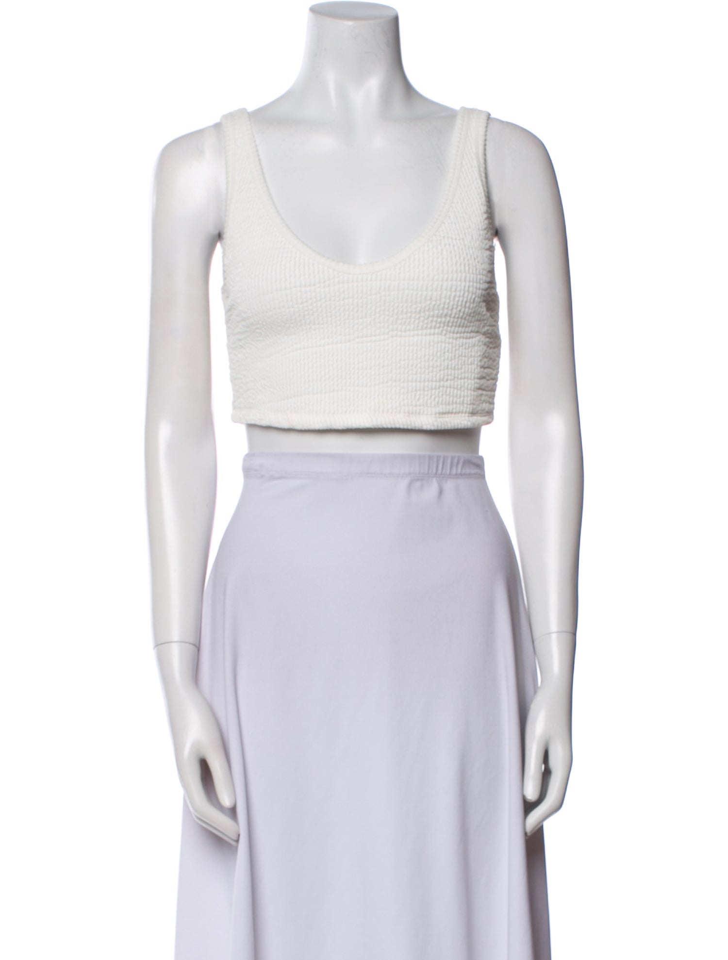 Reformation Scoop Neck Sleeveless Crop Top