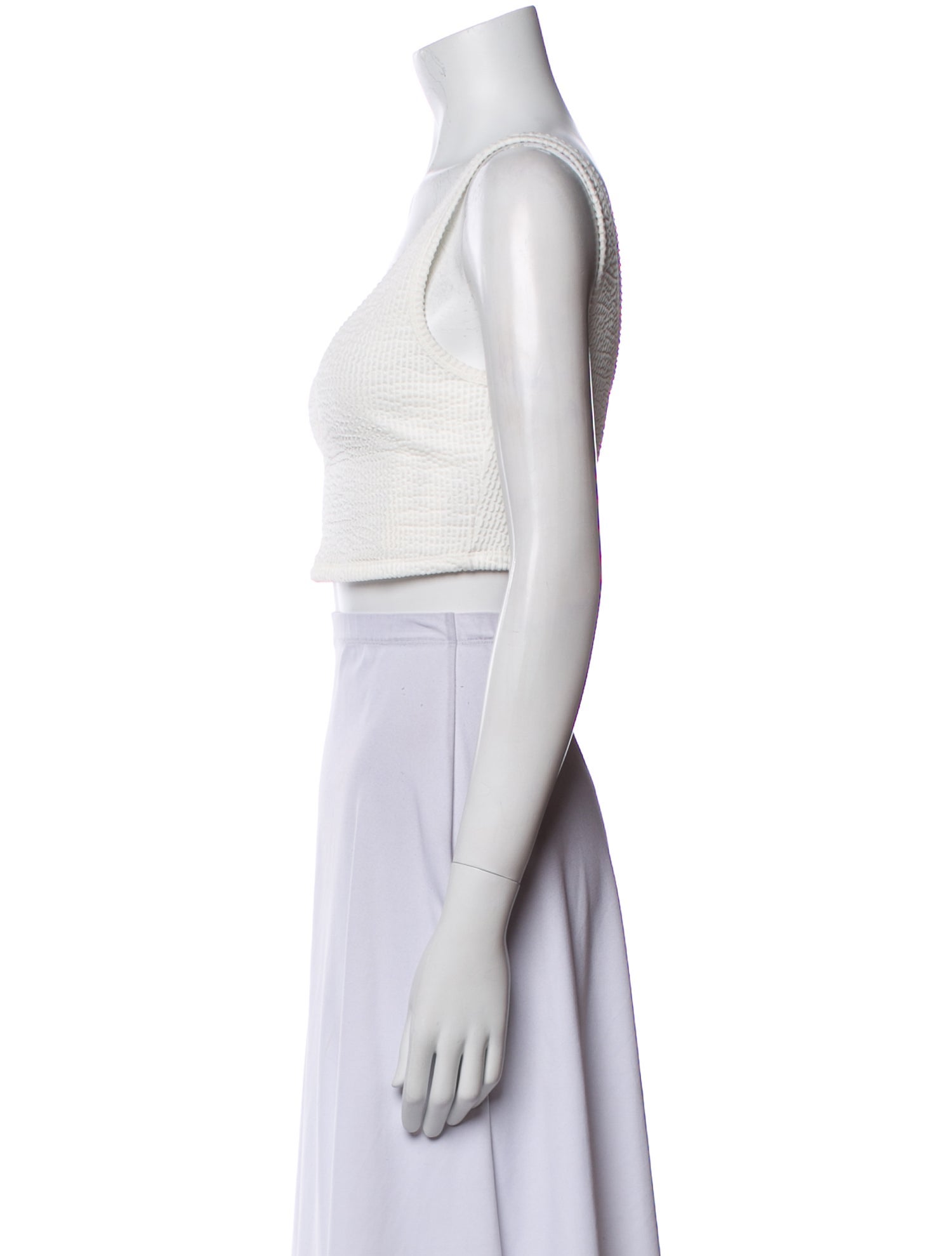 Reformation Scoop Neck Sleeveless Crop Top