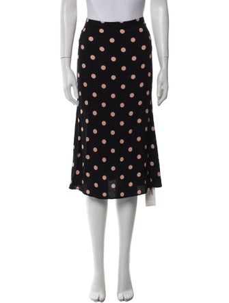 Reformation Polka Dot Print Knee-Length Skirt