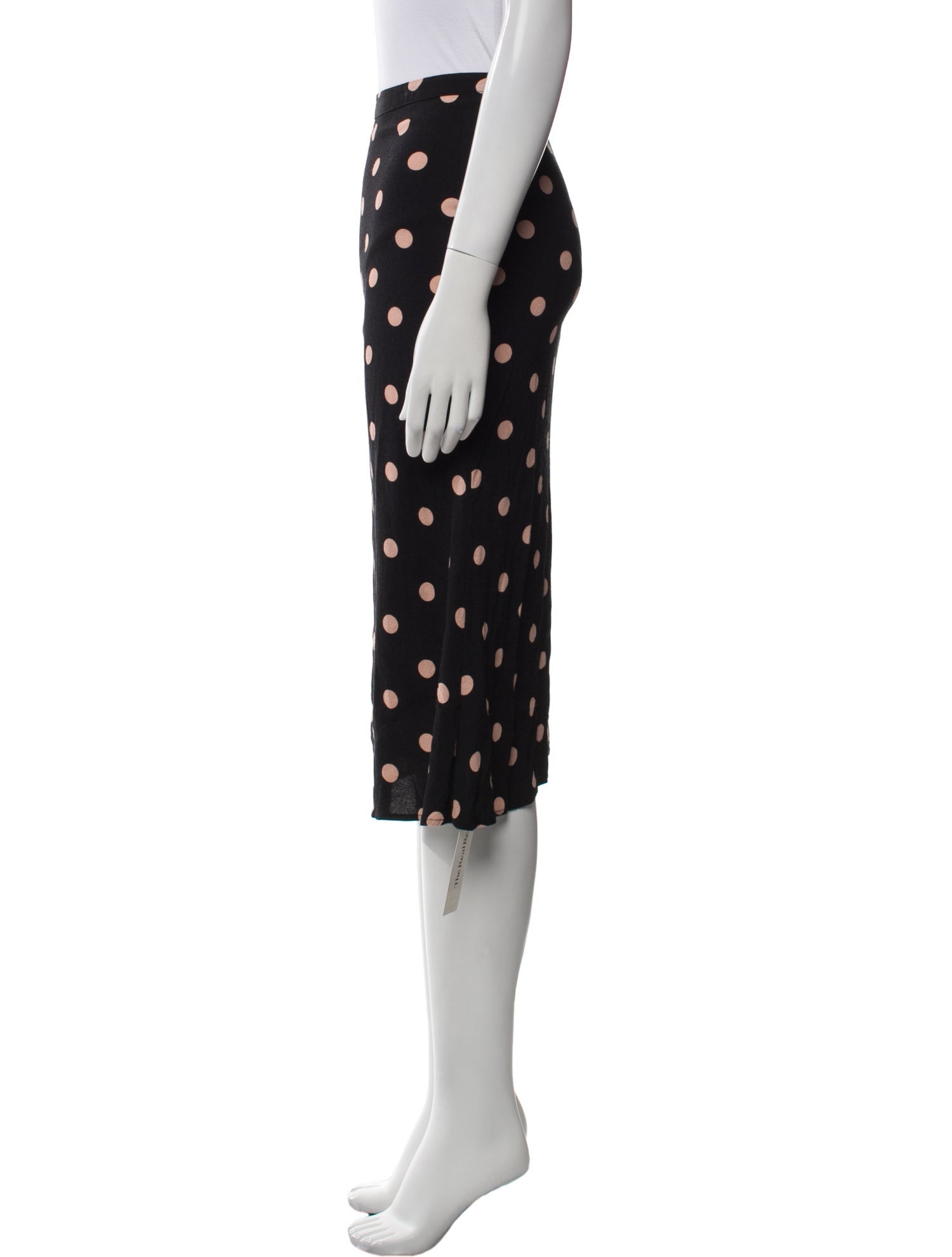 Reformation Polka Dot Print Knee-Length Skirt
