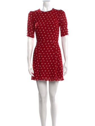 Reformation Polka Dot Print Mini Dress