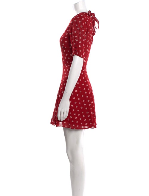 Reformation Polka Dot Print Mini Dress