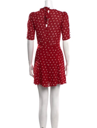 Reformation Polka Dot Print Mini Dress