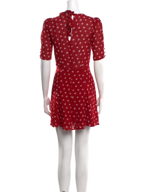 Reformation Polka Dot Print Mini Dress